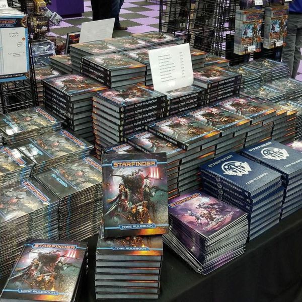 Starfinder Core Rulebooks or sale at GenCon50