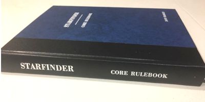 Fan-made re-binding of Starfinder core rulebook